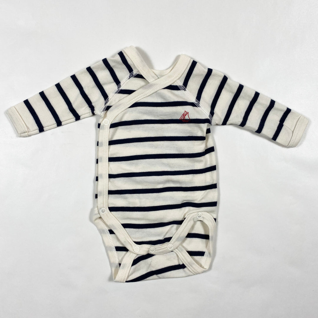 Petit Bateau mariniere stripe wrap body N/50 1