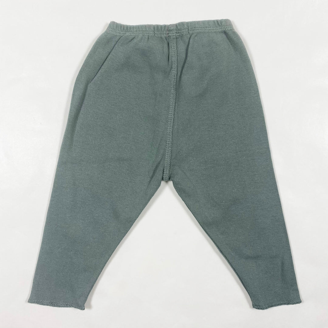 Bonpoint olive jersey baby leggings 3M/58 2