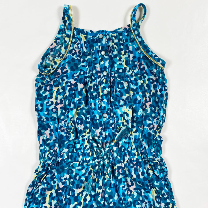 Catimini turquoise print jumpsuit 7´3Y/98 2