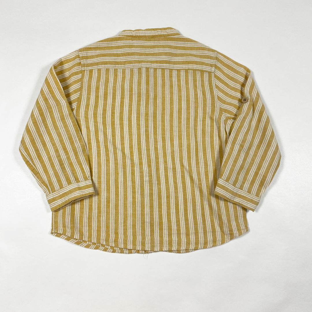 Zara mustard striped shirt 18-24M/92cm 2