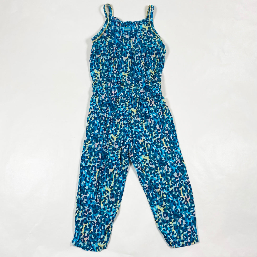 Catimini turquoise print jumpsuit 7´3Y/98 3