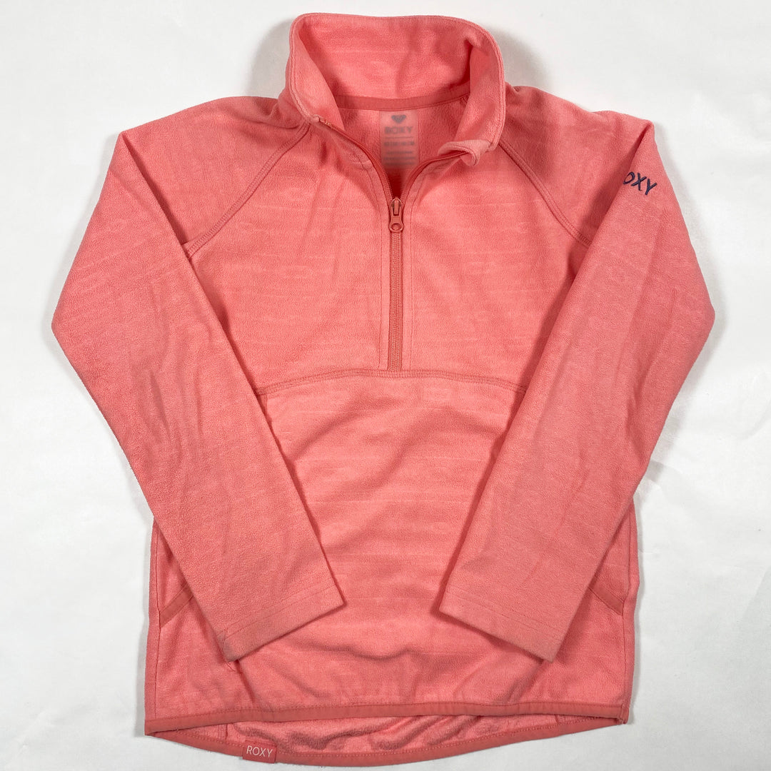 Roxy peach half-zip fleece 10Y/M 1