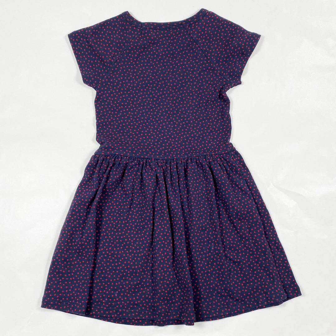 Petit Bateau navy polkadot jersey dress 6Y/116 3