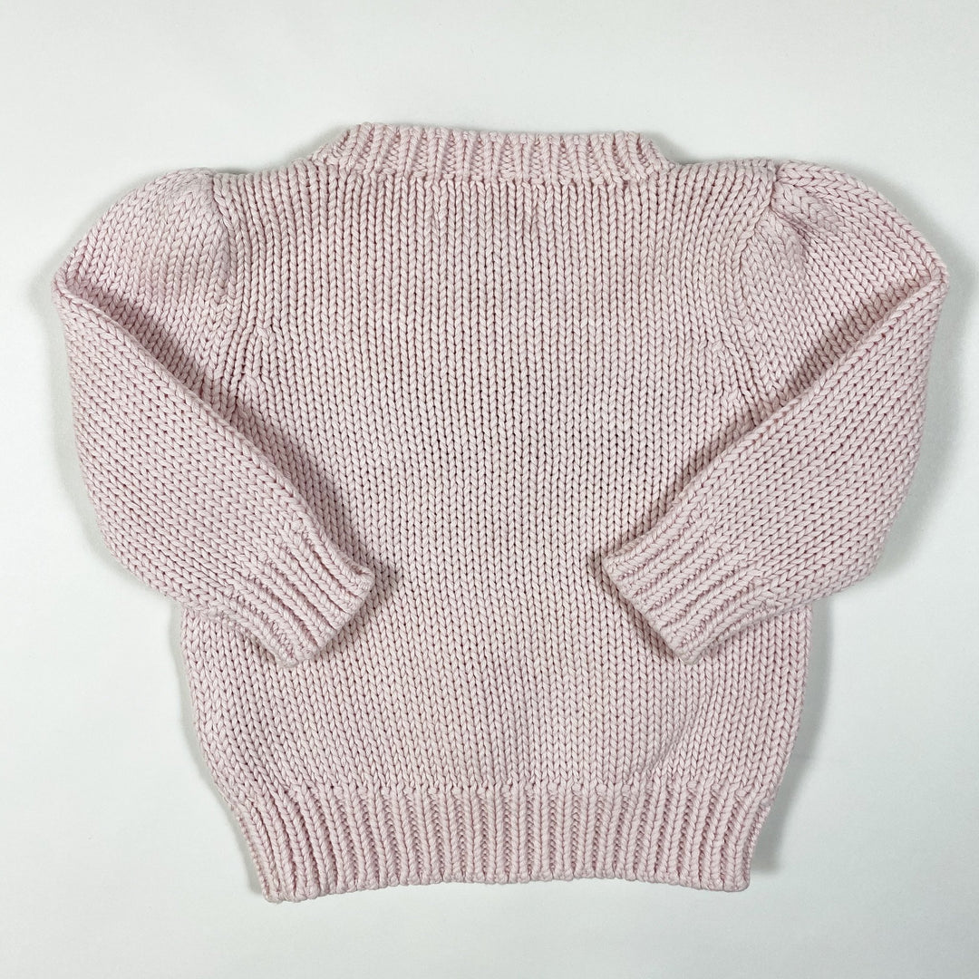 Ralph Lauren rosa Strickpullover mit amerikanischer Flagge 6M