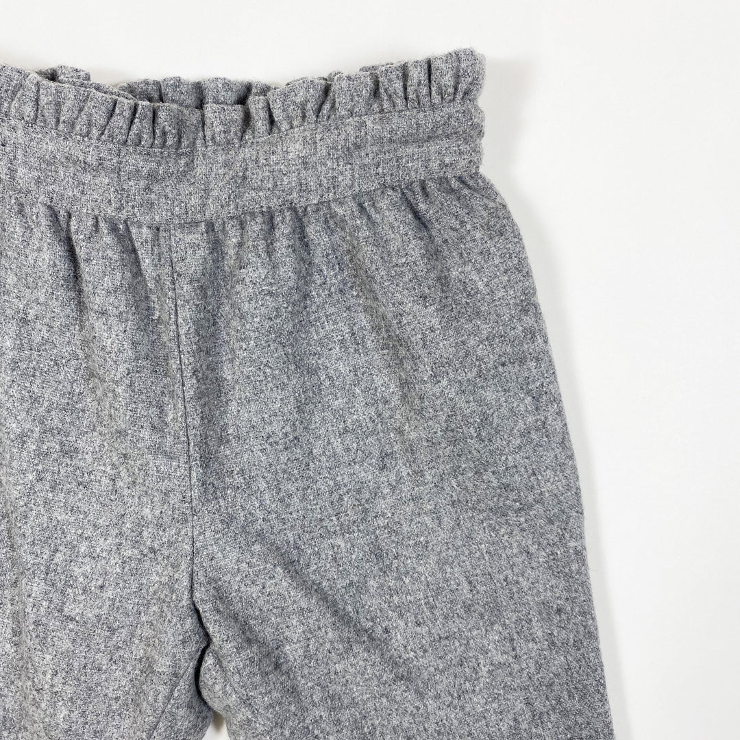 Jacadi grey high-waist flannel pants 12M/74cm