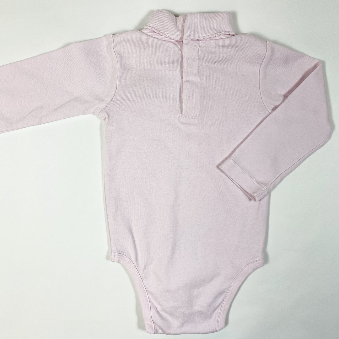 Jacadi rosa Rollkragen-Body 12M/74cm