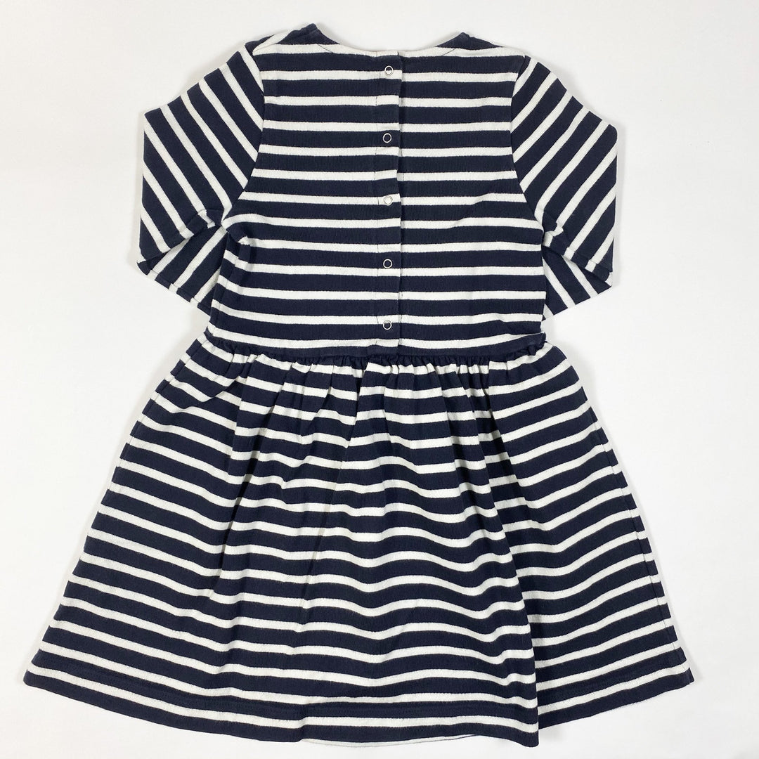 Petit Bateau blau gestreiftes Jersey-Kleid 8Y/128cm