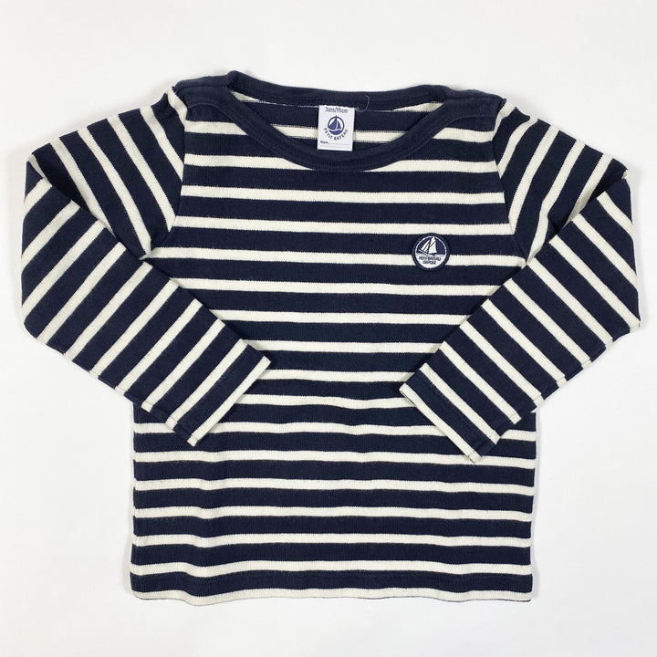 Petit Bateau navy striped marinière shirt 3/95cm