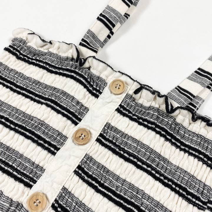 Zara black/white stripe top 7Y/122 3