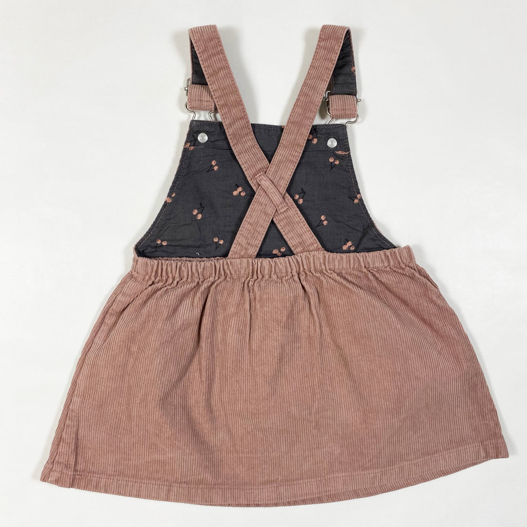 Zara vintage pink corduroy pinafore 12-18M/86 2