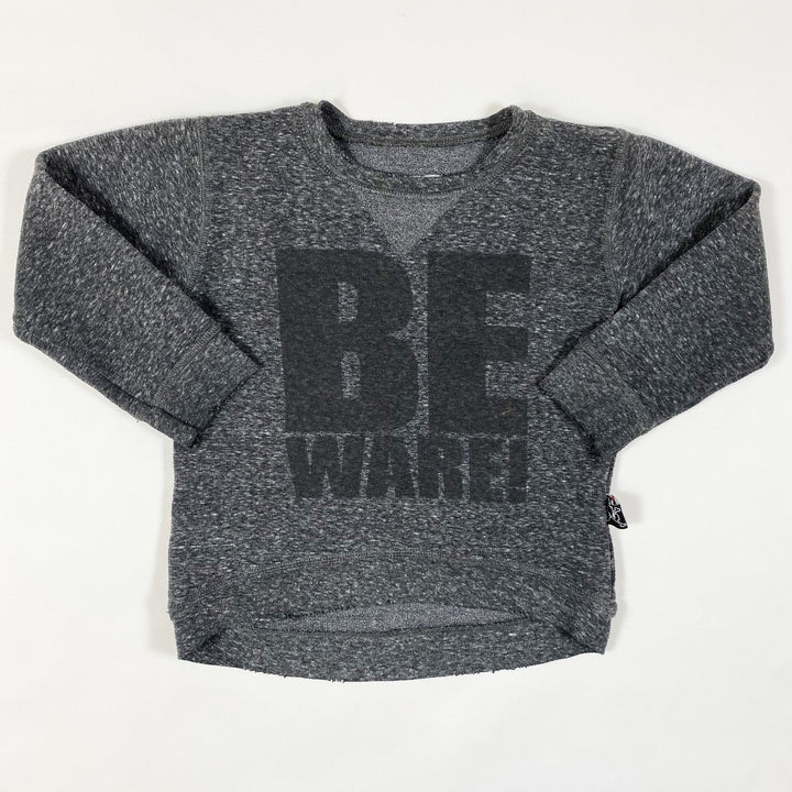 Nununu World grey mélange sweatshirt 2-3Y