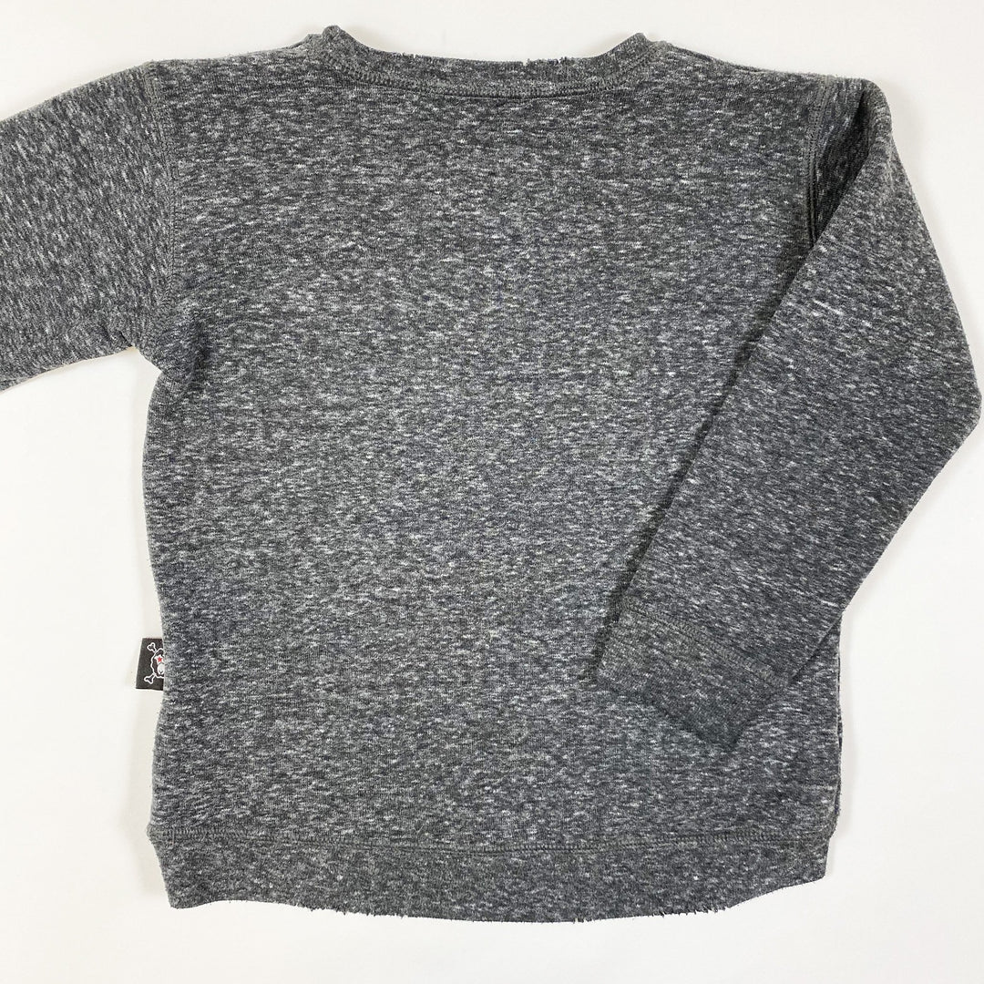 Nununu World grau meliertes Sweatshirt 2-3Y