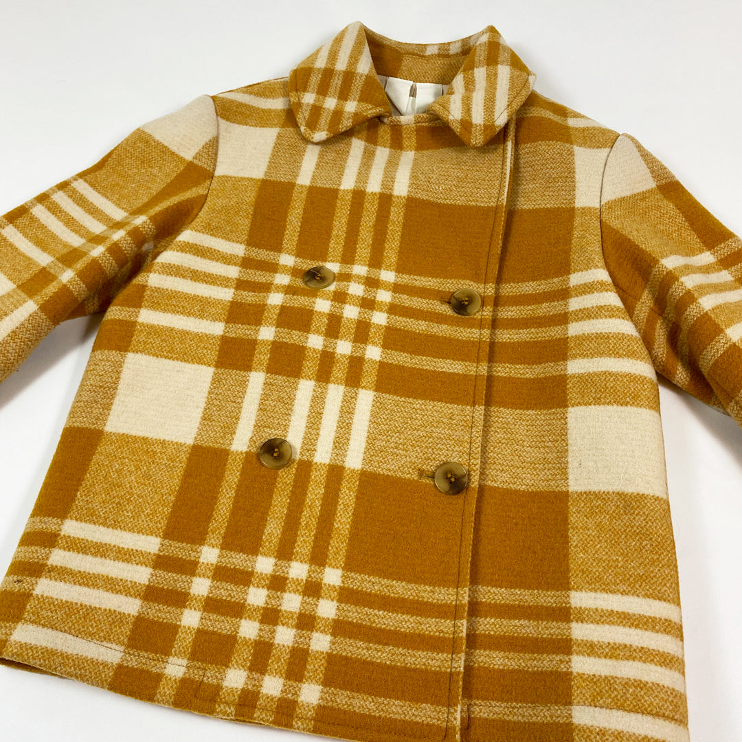 Arket mustard checked coat 98 2