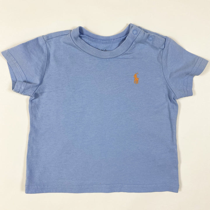 Ralph Lauren himmelblaues kurzärmeliges T-Shirt 9M