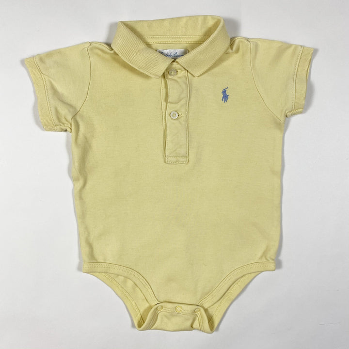 Ralph Lauren gelber kurzärmeliger Body 9M