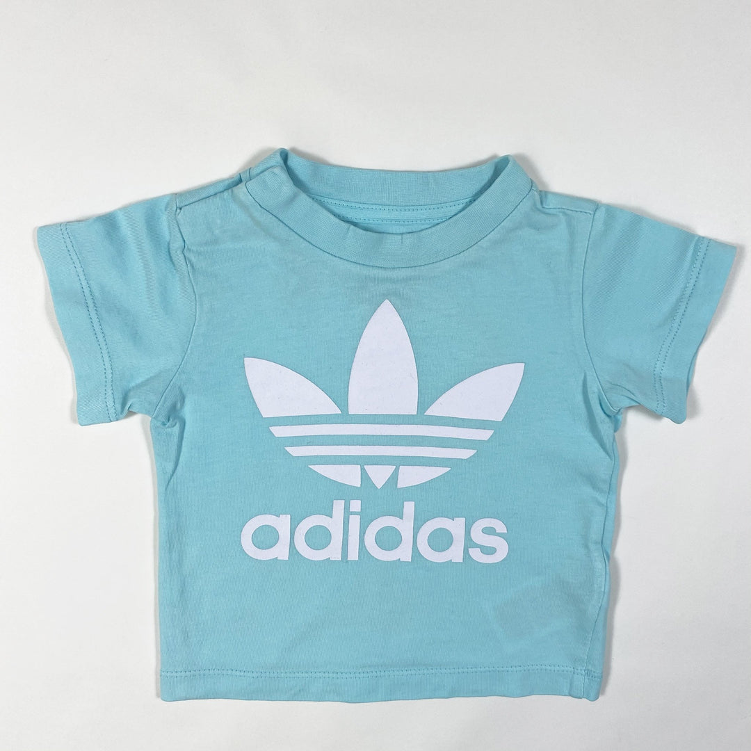 Adidas turquoise logo t-shirt 6-9M/74