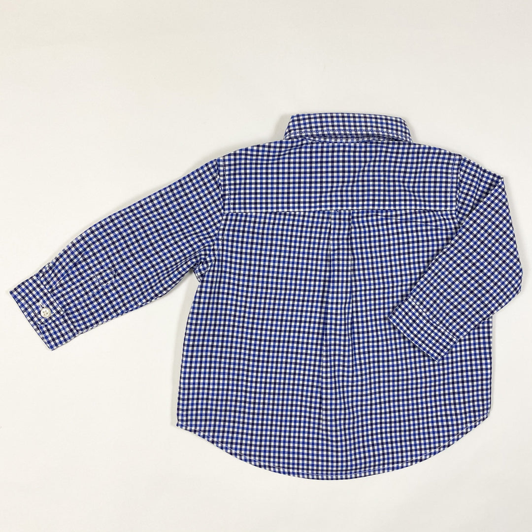 Ralph Lauren blue checked button down shirt 6M