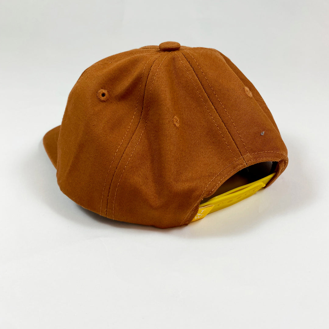 Tiny Whales brown sun hat toddler fit 2