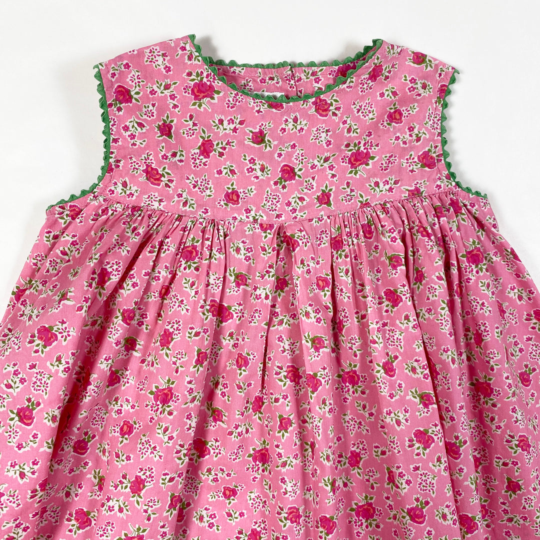Cyrillus pink floral sleeveless dress 18M/81 2
