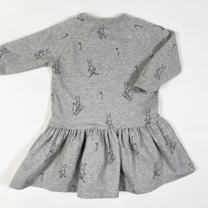 Livly graues Skihasen-Frottee-Kleid 18-24M/80-86