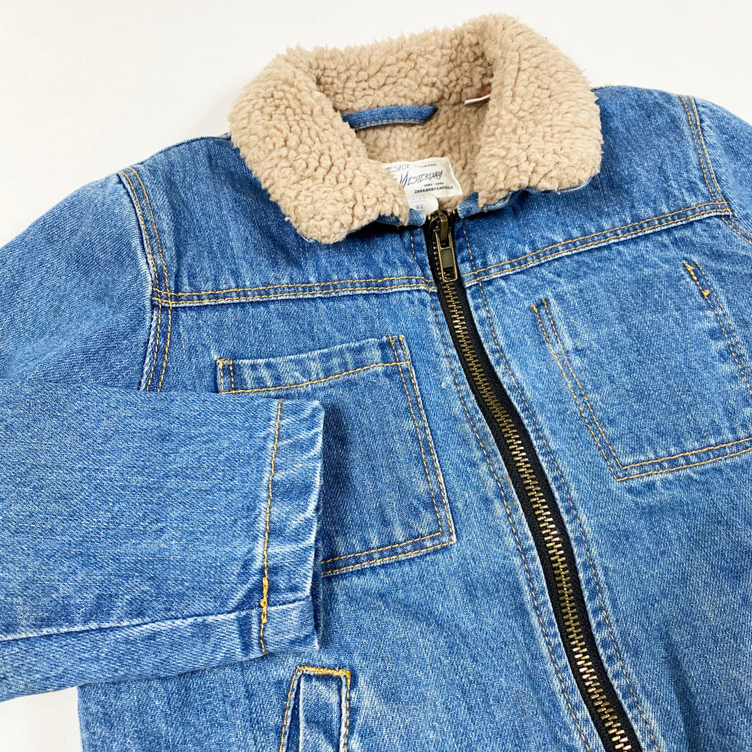 Zara Denim Sherpa Jacke 18-24M/92