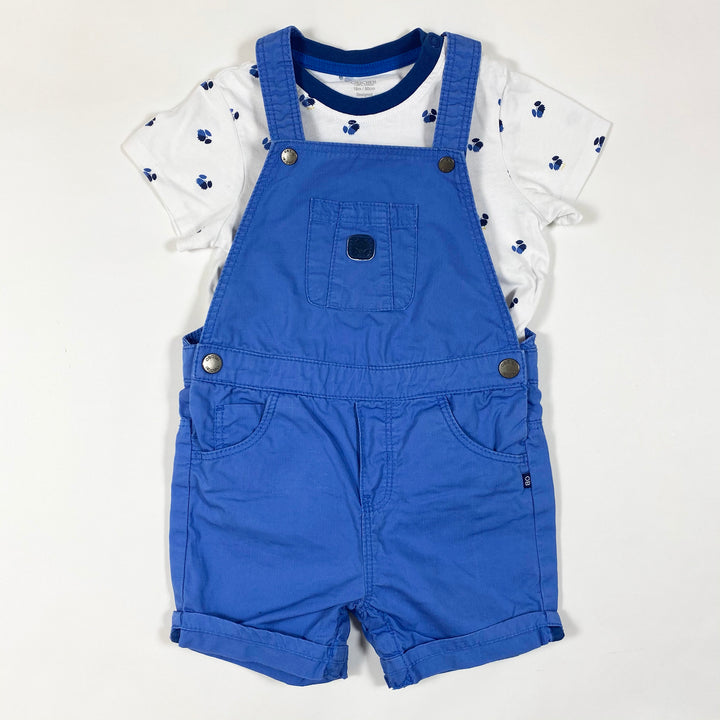 Obaibi crab print t-shirt & dungaree set 18M/80