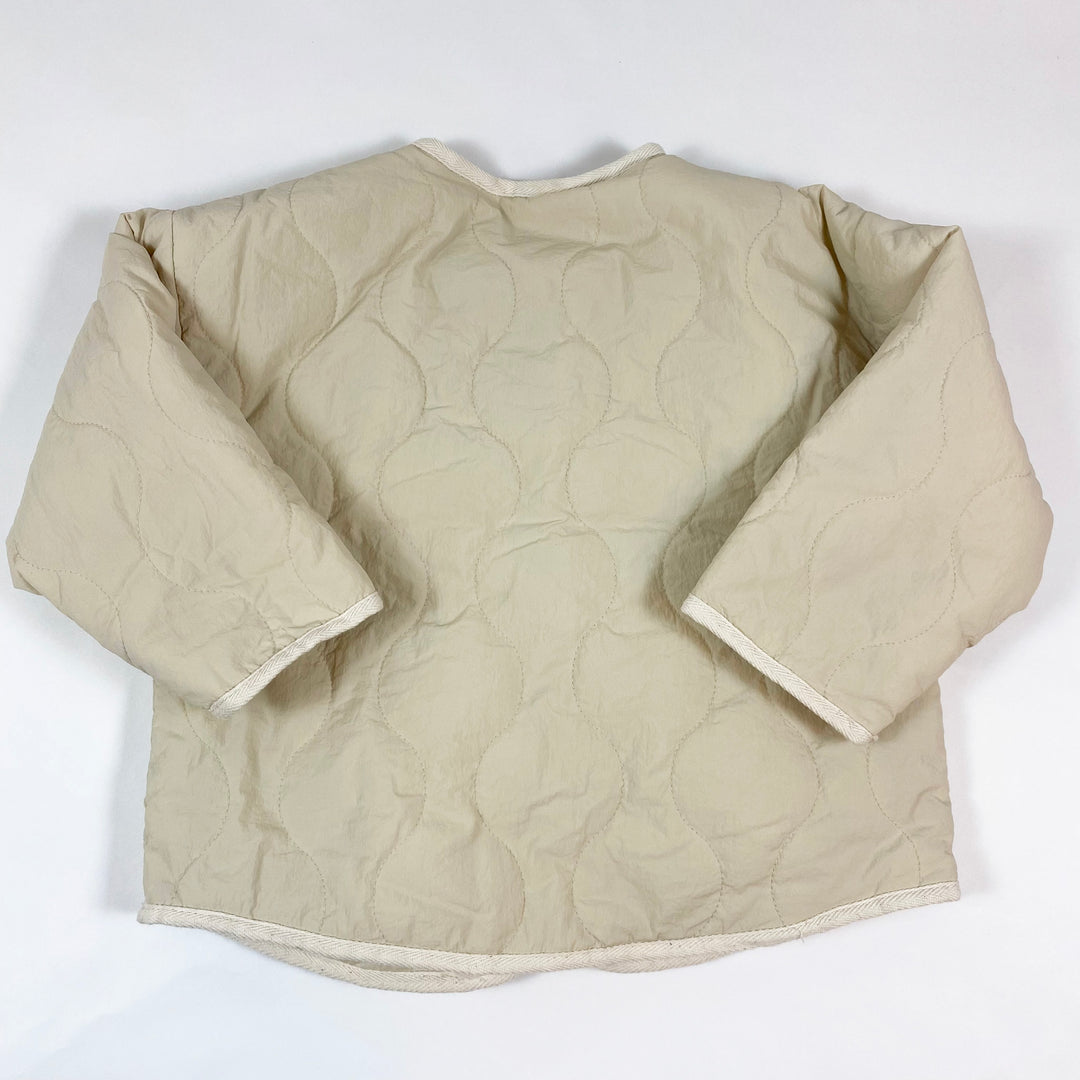 Zara ecru quilted jacket 3-4Y/104 2