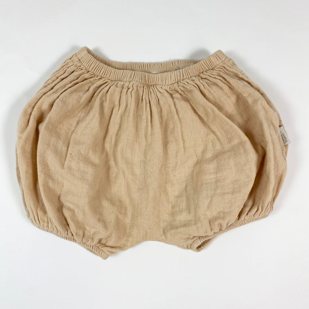 Poudre Organic beige muslin bloomers 18M 1