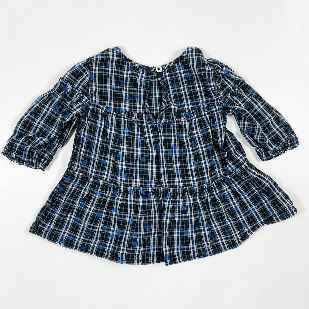 J.Crew plaid polka dot dress 2Y 3