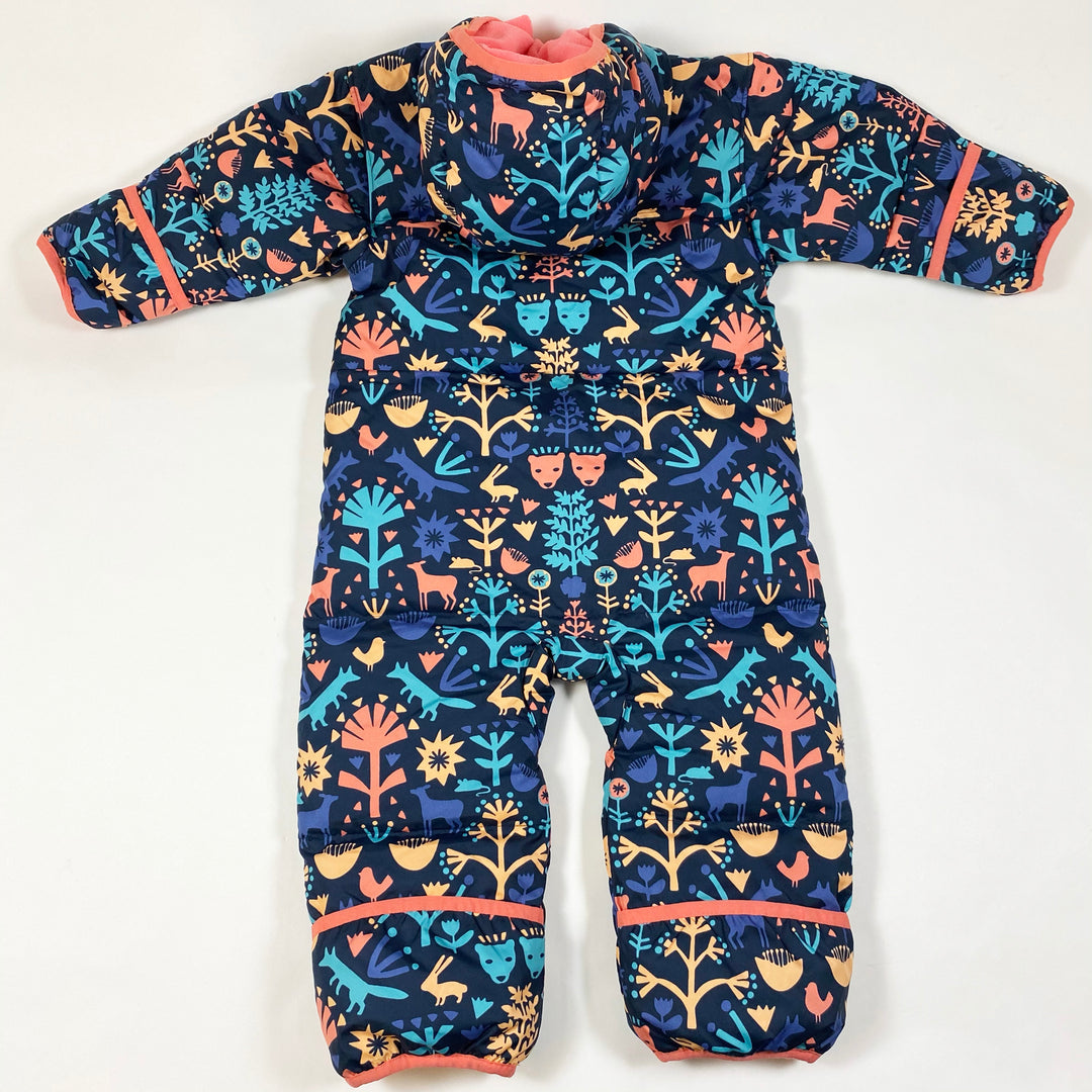 Columbia print winter overall with fleece lining  12-18M