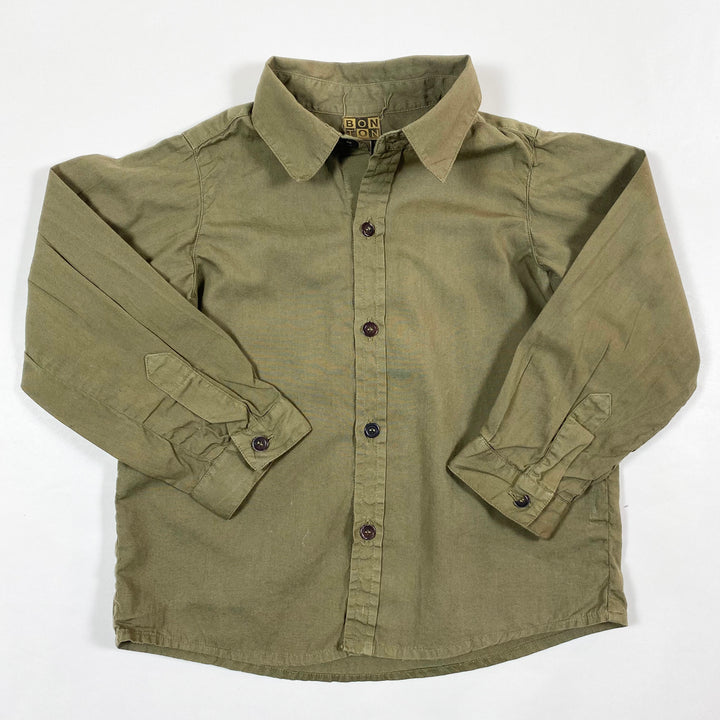 Bonton khaki shirt 3Y 1