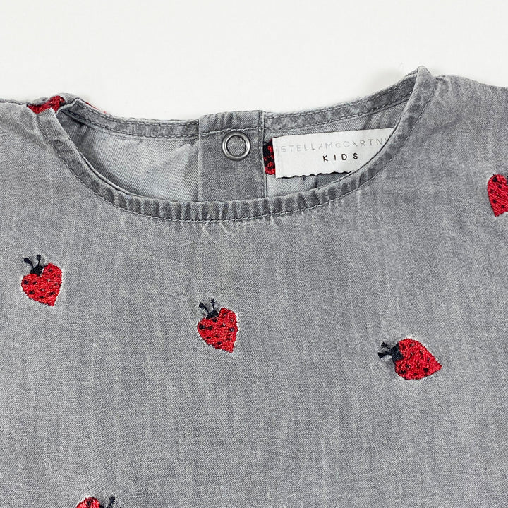 Stella McCartney Kids grey skippy ladybug dress 36M 2