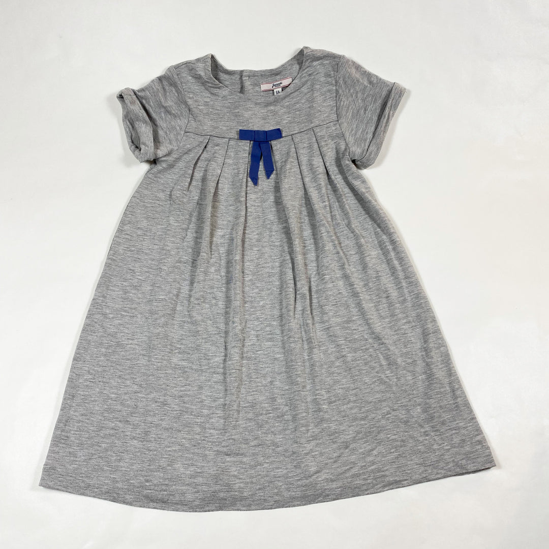 Jacadi grey jersey dress 6A 1