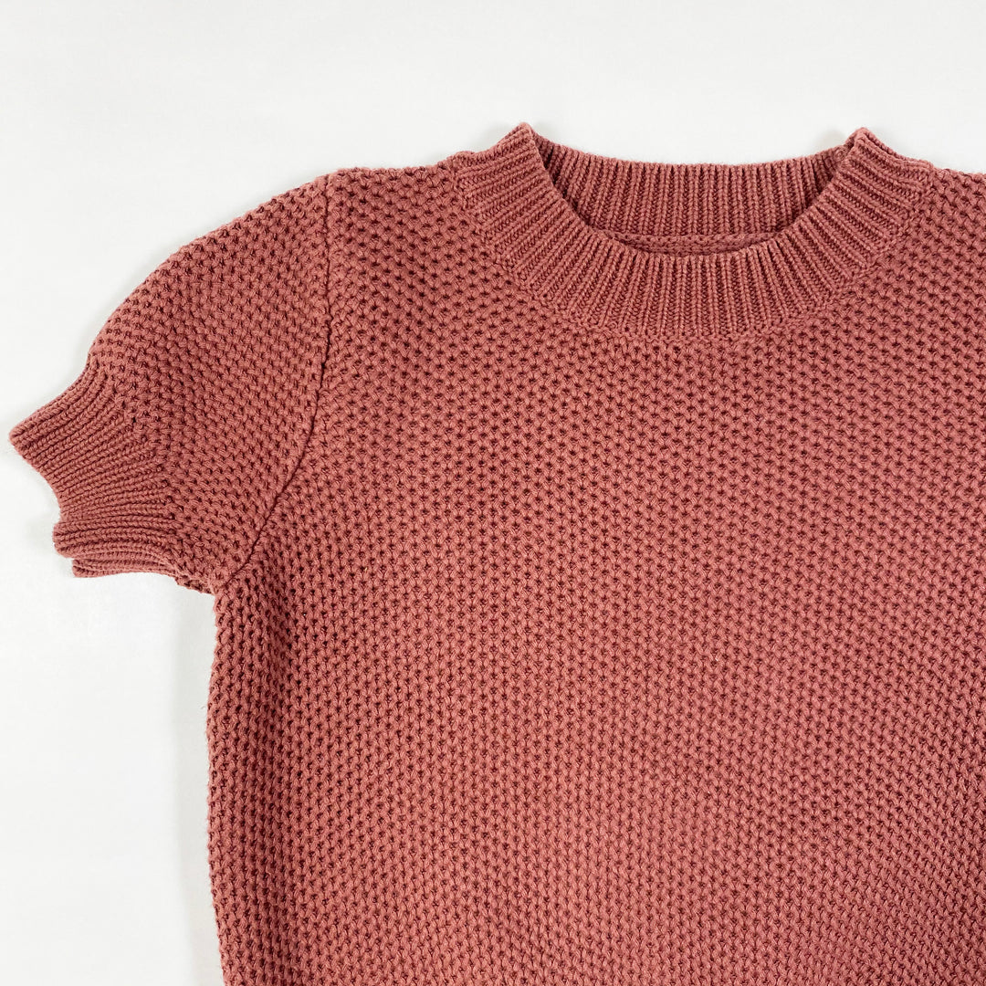 Roolee rust shortsleeved knit top 3/4Y 2