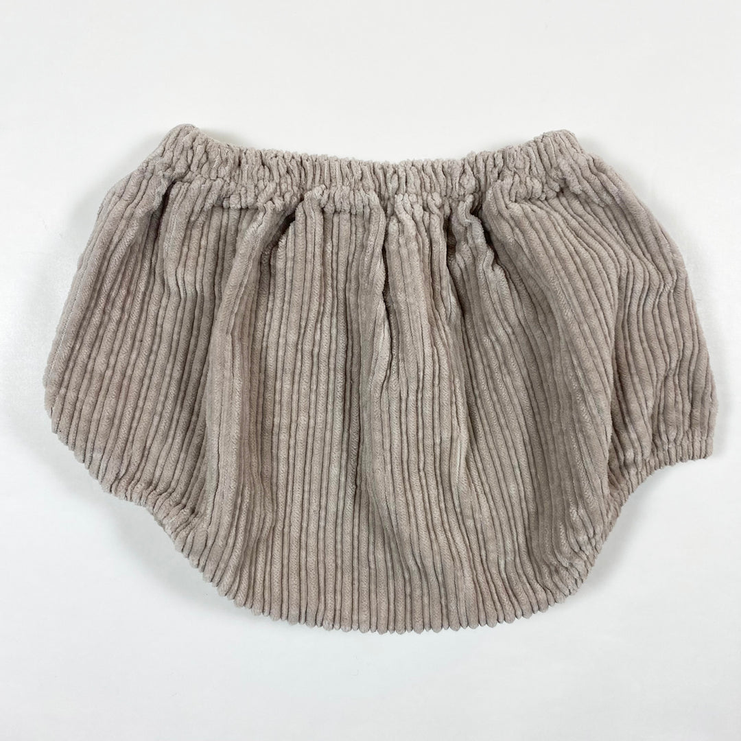 Le Petit Coco beige wide cord bloomers 18M 2