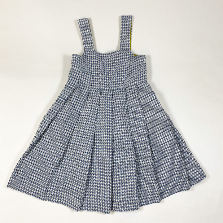 Atelier Parsmei blue pleated linen dress 4Y