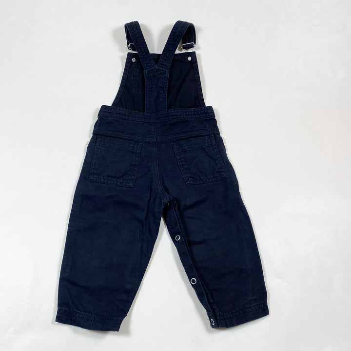 Petit Bateau dark denim dungarees 6M/67 2