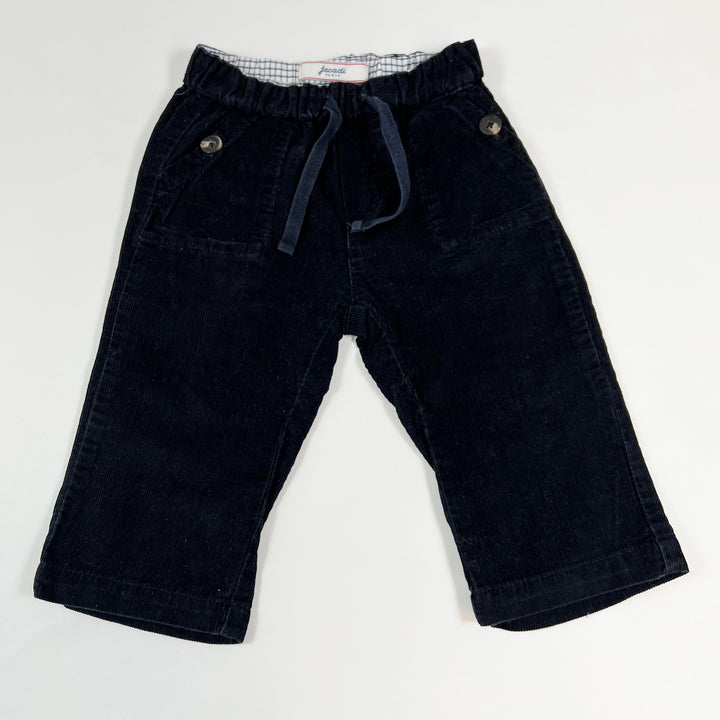 Jacadi black cord pants 12M 1