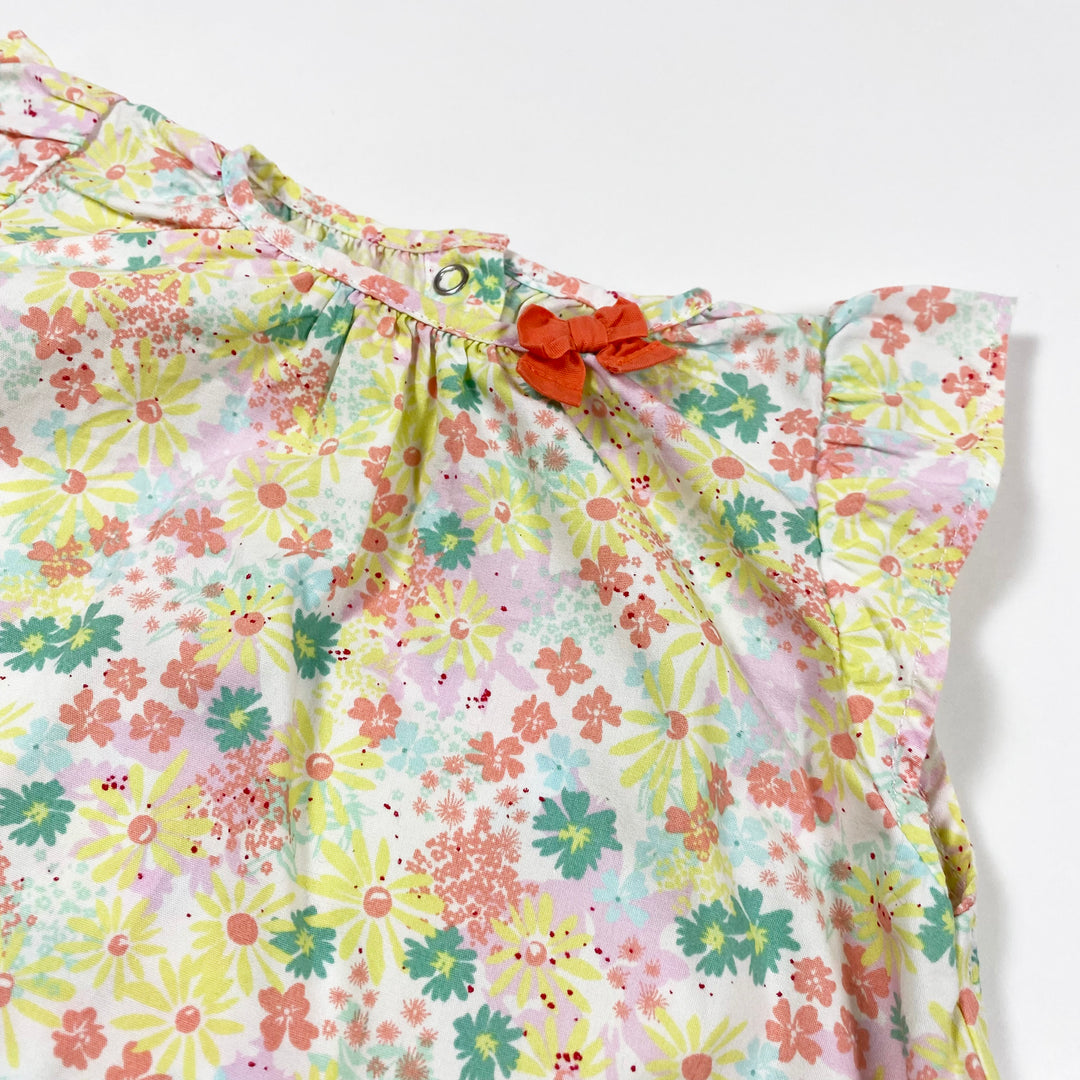 Petit Bateau pastel floral sleeveless dress 18M/81 2