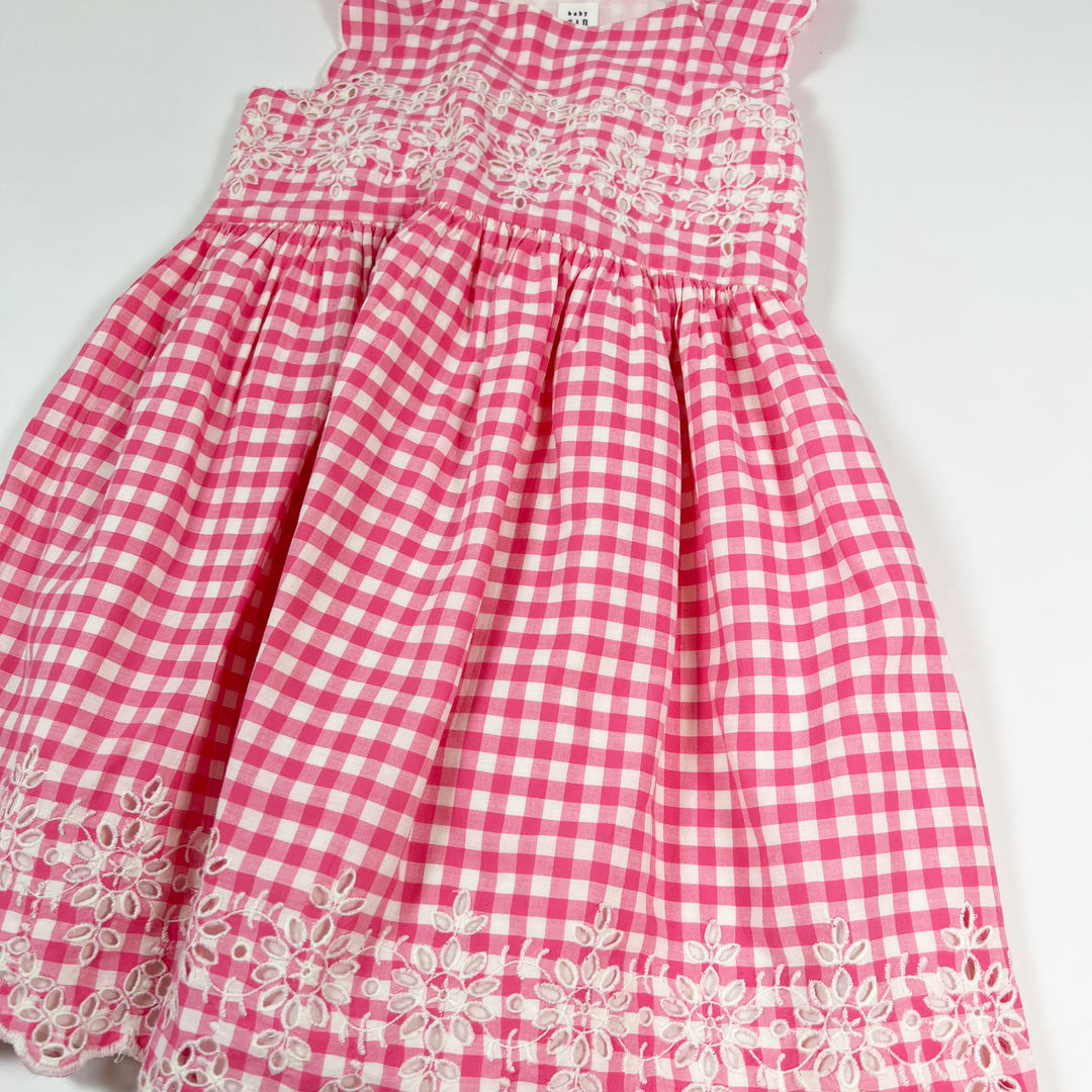 Gap pink ginham embroidered dress 5Y 2