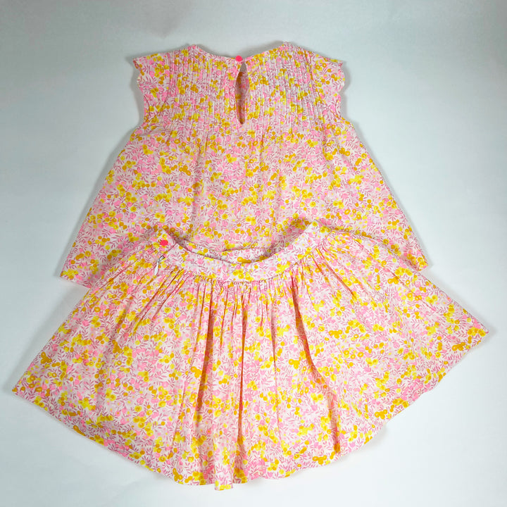 Jacadi yellow/pink top and skirt set  4A/104 3