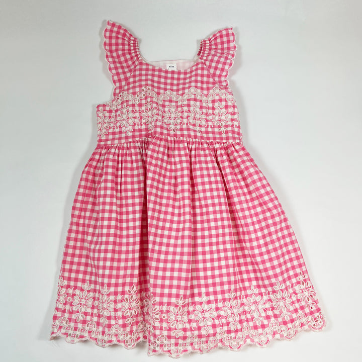 Gap pink ginham embroidered dress 5Y 1