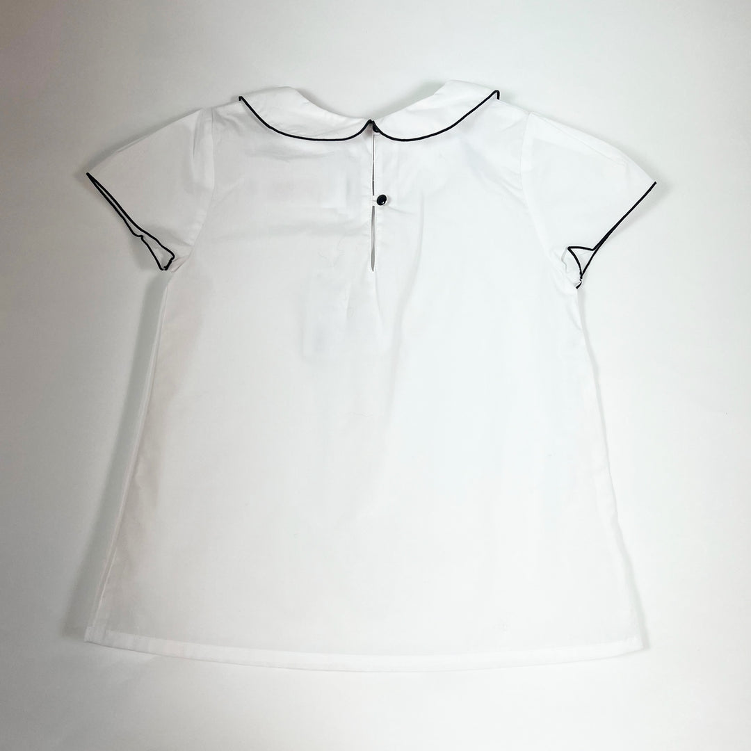 Jacadi white double collar top Second Season 5A/110 2