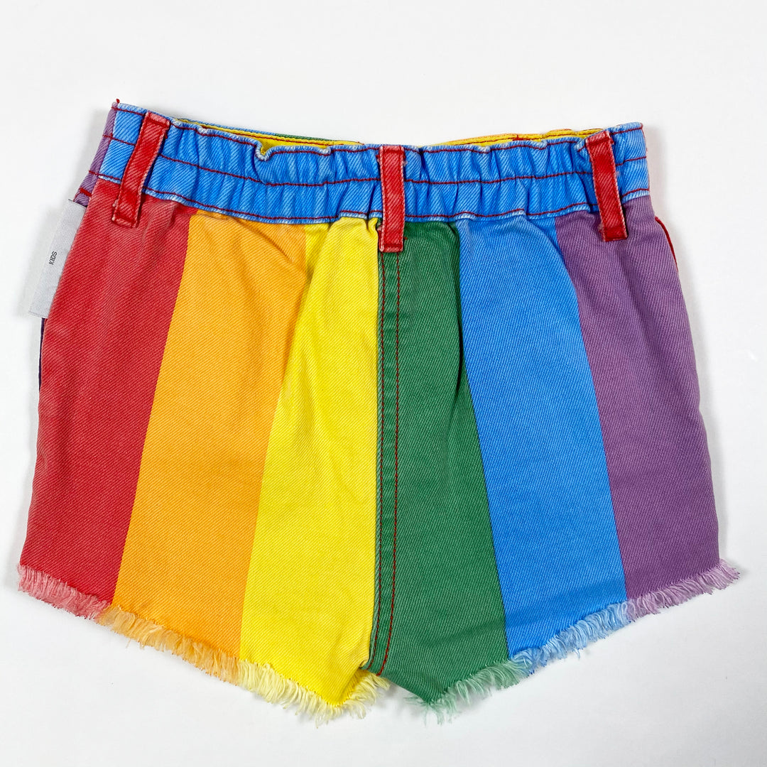 Stella McCartney Kids rainbow stripe denim shorts Second Season 12M