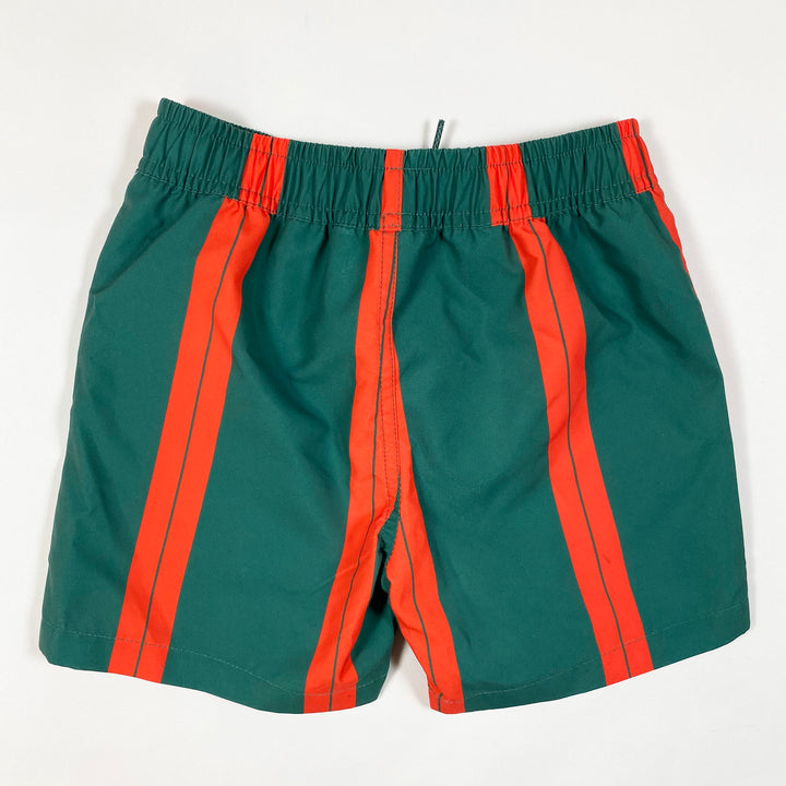 Mini Rodini green red stripe swimshorts Second Season 104-110