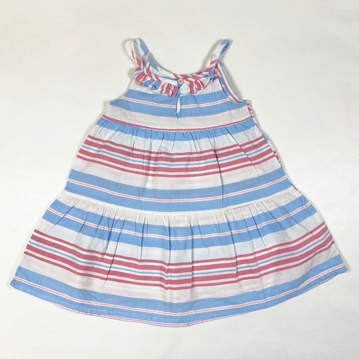 Oshkosh B'gosh white/blue/pink striped summer dress 18-24M 2