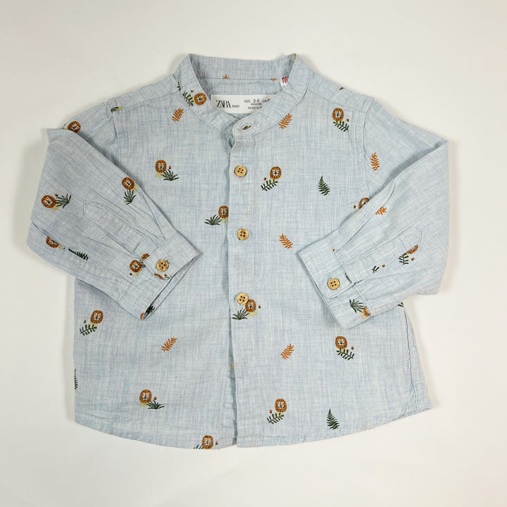 Zara blue lion shirt 18--24M/92 1