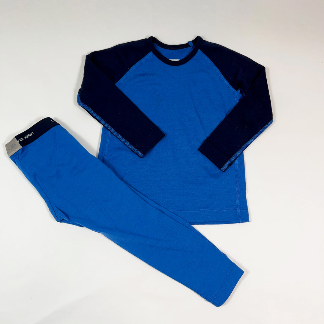 Icebreaker blue merino wool thermo set 2Y/92 1