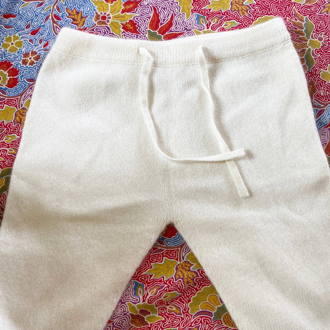 Ovale ecru cashmere pants 6M 1