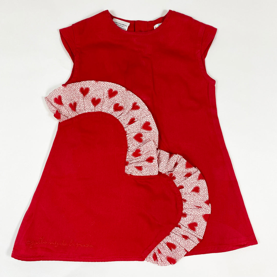 Agatha Ruiz de la Prada red heart detail dress 2Y/87 1